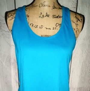 IDEAL BY Next Level Tank Shirt Women's Size L Blue